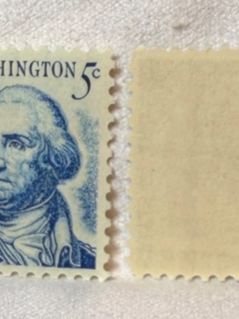 George Washington 5 Cent Blue Vintage 2 Rare (Unused) #206486141424